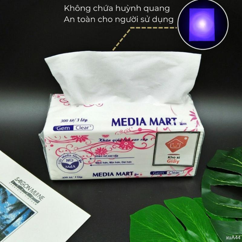 Product Introduction of Giấy mềm như mây trời - Chạm một lần là yêu ngay từ đầu Khăn giấy rút Media Mart 300 tờ/3 lớp siêu dai mềm mịn - Giấy rút trắng loại 1 bịch lớn bảng  mắt  tone  ấm phấn  moon  slice nước  tẩy  trang  b5  khô romand  18 son  base  lót  môi  pink  bear màu 21