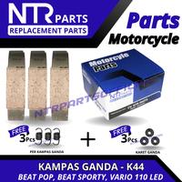Gambar Weight Set Clutch - Kampas ganda only kampas kopling ganda Beat fi beat pop sporty vario 110 led K44 original FCC - NTR + BONUS dari NTRPARTS_NEW Kab. Tangerang 3 Tokopedia