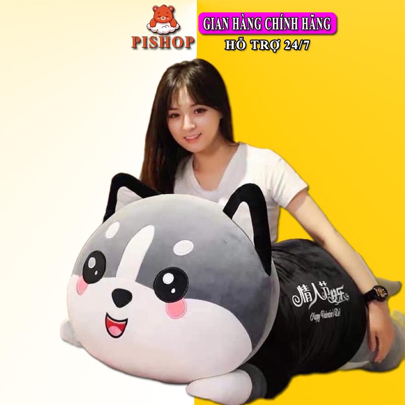  Gấu Bông Mèo Alaska Siêu Mềm Mịn - Gấu Ôm Mèo Bi Xám Size 1M Đồ Chơi Không Phát Nhạc Toy Voi 