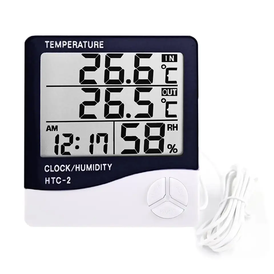 Digital Thermometer Hygrometer Weather Station Alarm Clock Digital Digital Digital
