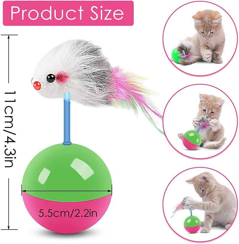 Product Introduction of New cat toys set Mouse not tumbler fun teasing cats and dogs self high toys pet supplies set of toys teasing cat toys 2