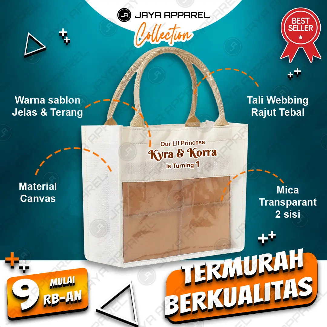 Medium-Tas Hampers Custom-Tas Sovenir Nikah-Tas Acara-Sablon Tas Sovenir-Ukuran M