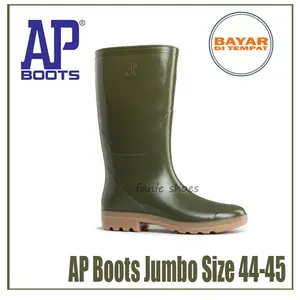 AP Boots 9303 Panjang Hijau Dewasa Size JUMBO 44-45 / Sepatu Karet Boot Anti Air