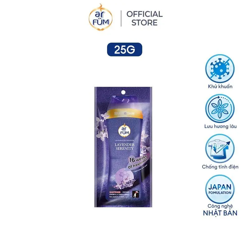 [DUY NHẤT 4-6/5][GIFT] Hạt Xả Thơm Quần Áo Arfum, Làm Mềm Vải Và Chống Tĩnh Điện 25gr