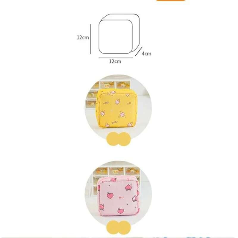 Product Introduction of Women Tampon Storage Portable Waterproof Organizer Pouch Cartoon Pattern Sanitary Napkin Bag 37