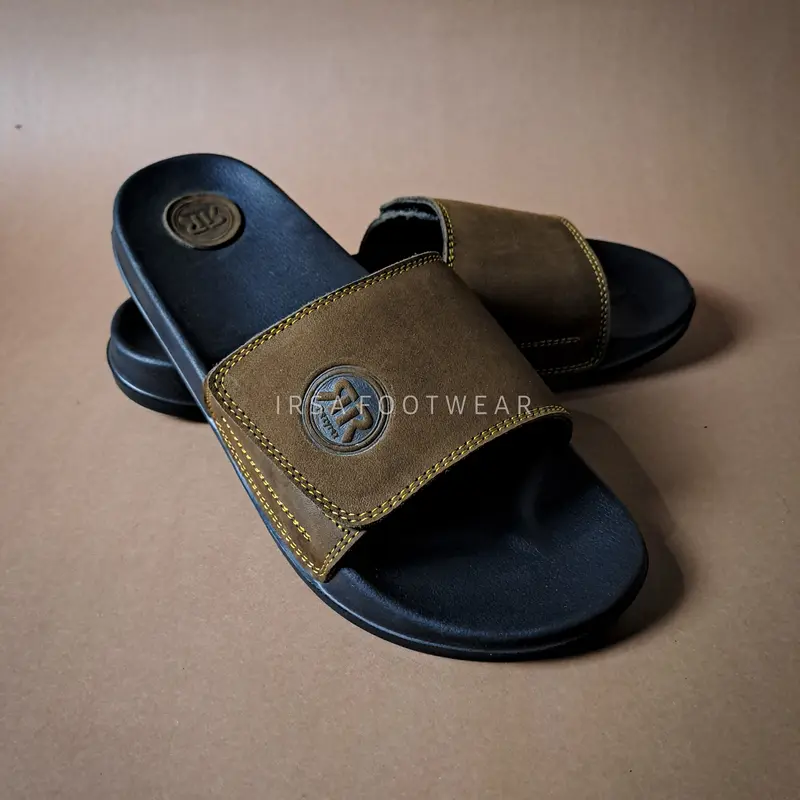 REZYREZ SANDAL KULIT ASLI GARUT / SANDAL KULIT / SANDAL PRIA / SANDAL SLOP / SANDAL SLIDE / BISA COD 5