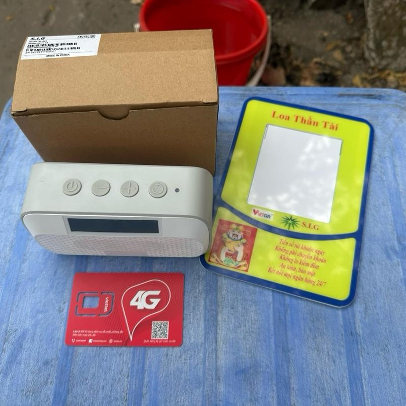 Loa ting ting thần tài- 4G/wifi đọc biến động số tiền tài khoản.loa add được 2 stk ngân hàng khác nhau.vietinbank,vietcombank,bidv,Mb bank,techcombank,tp bank 3