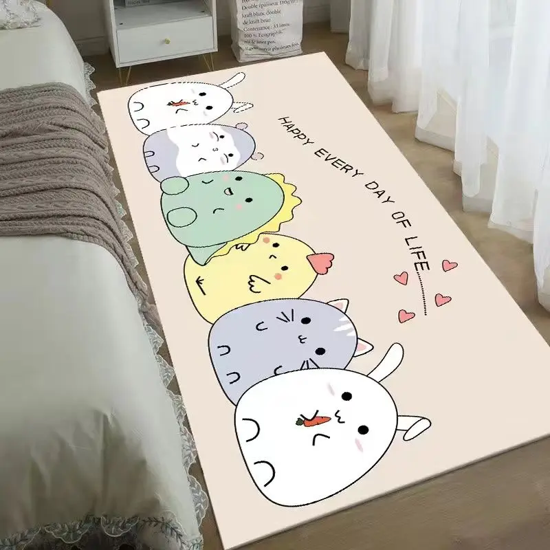 Instagram Aesthetic Bedroom Rug - Plush Fluffy Floor Mat for Girls Room (Full Coverage) |   Non-Slip Tatami Style - Can Be Used as Bed/Couch (Washable & Ultra Soft)