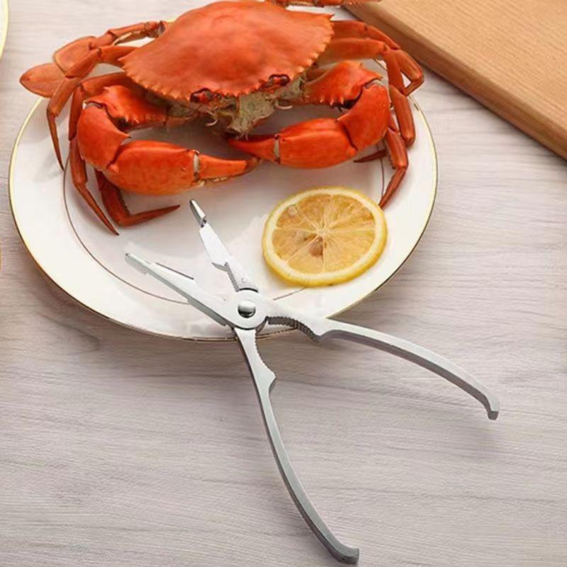 Product Introduction of Zinc Alloy Crab Eating Tool Crab Leg Pliers Eight Crab Eating Clip Hairy Crab Pliers Mid-Autumn Festival Household Crab Peeling Pliers 7