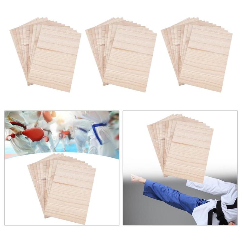 10 Pieces Wood Breaking Board Training Equipment Punching Taekwondo Board 2
