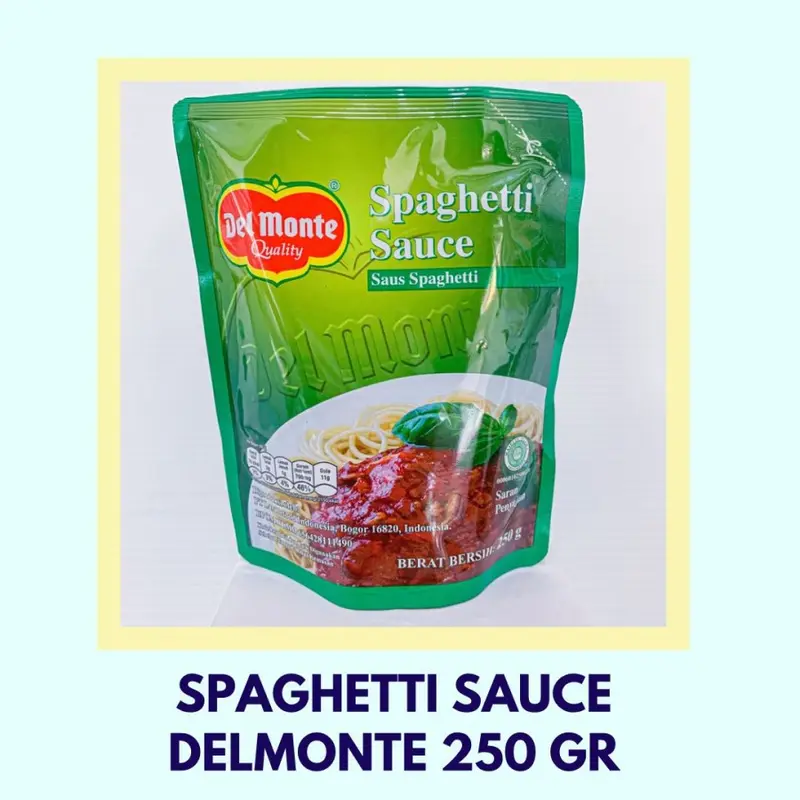 DELMONTE Spaghetti Sauce / Saus Spaghetti 250gr 0
