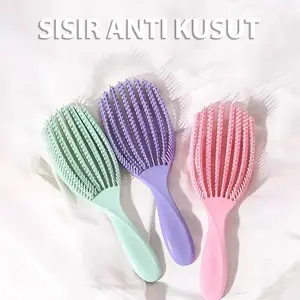 SISIR RAMBUT KERANG FLEKSIBEL ANTI KUSUT RINGAN LENTUR BISA PIJAT PREMIUM