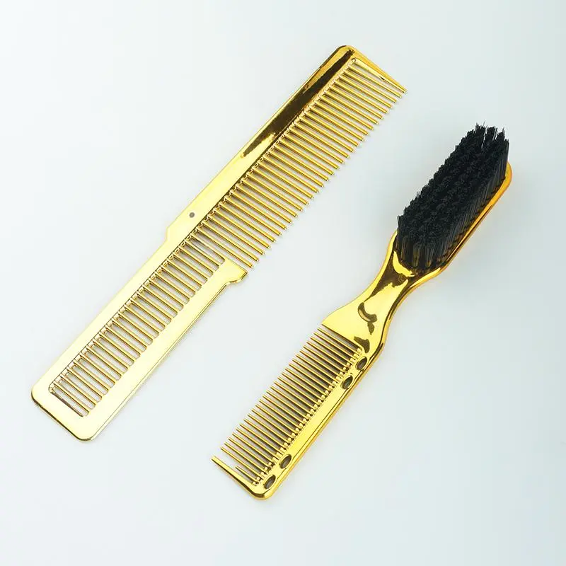 Double Sided Hair Brush Comb, 2 Counts/set Hair Salon Styling Comb, Beard Comb, Hairdressing Comb, Hair Styling Tool for Women & Men 0