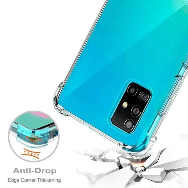 ANTI CRACK SAMSUNG A71 l A51 l A31 SOFTCASE BENING TRANPARANT  FULL SOFT Plastik TPU 2