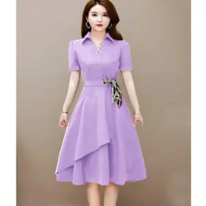 Dress Momita / Dress Simple Elegan / Baju Dress Wanita Kekinian / Recommended Dress On /Dress Korean Style / Gaun Pesta Mewah Import formal panjang