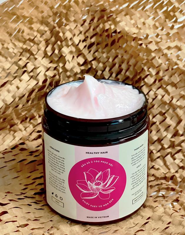 Dầu xả Hoa sen, ủ tóc Hoa sen Healthy Hair 230g 2