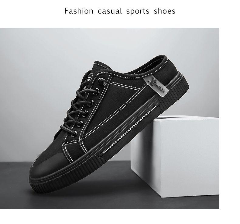 Product Introduction of 2025 [628 Positive Reviews] [Factory Direct Sale] Men's Canvas Shoes Summer No Heel Board Shoes Casual Half Slippers Trendy Shoes Lazy One-Step Men's Shoes 14