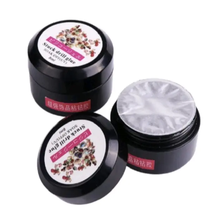 lem untuk lem aksesoris kuku palsu dengan sinar UV lem nail art