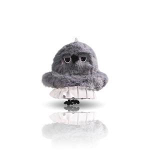 เคส AirPods, เหมาะสำหรับ AirPods 4 และ AirPods Pro 1/2, เคสหูฟังบลูทูธ AirPods 3, รุ่นที่ 1 / 2 AirPods, เคสผ้ากำมะหยี่ขนนกสีเทา, โปรและสากล