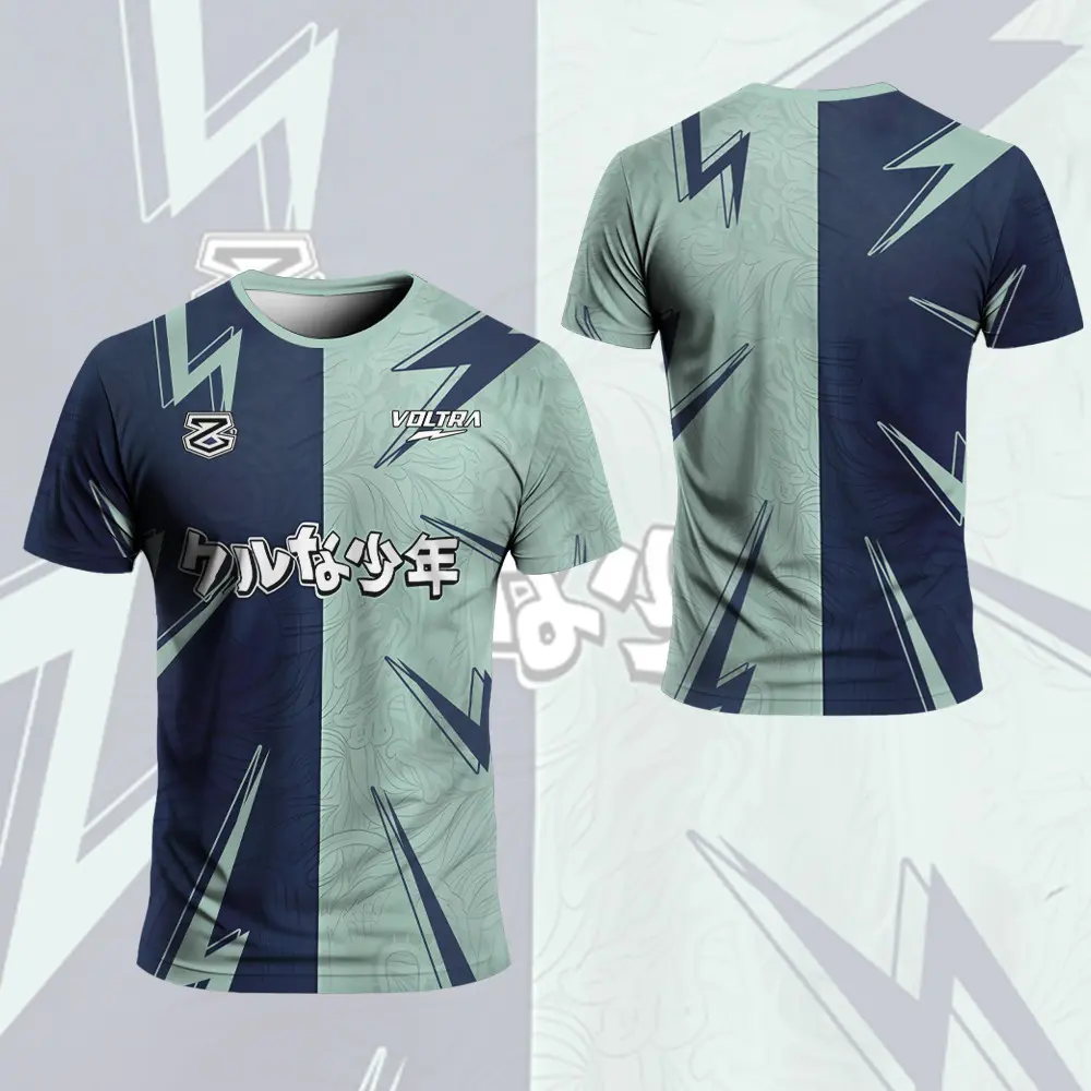 Summer men's solid color pattern T-shirt Harajuku print casual short sleeved clothing
