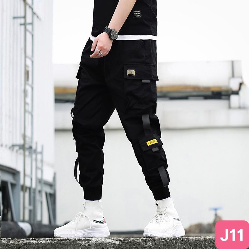Quần jogger nam túi hộp bo chân màu đen trơn không rách chất kaki cao cấp co dãn HAVADO11 mẫu mới Sport TCS Trùm Chuyên Sỉ