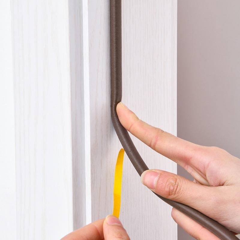 Product Introduction of New Foam Door Seal Strip 6Meters Flexible Seal Stopper Self Adhesive Anti Collision Window Weather Stripping Door 18
