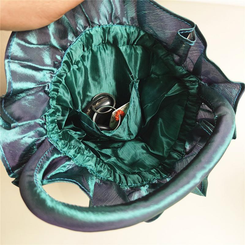 Product Introduction of vomic Fashion Embroidered Flower Women Handbags Ethnic Style Top Handle Bucket Bag Handmade Cosmetic Bag for Women 14