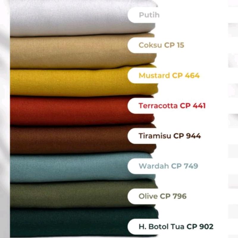 Kain Katun Rayon Viscose 0,5meter bahan halus lembut pakaian 6