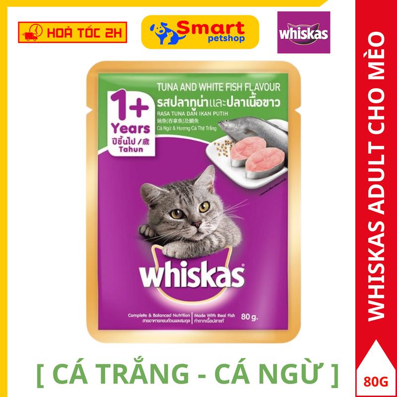 Pate Tươi Cho Mèo WHISKAS Dành Cho Mèo Con Và Mèo Trưởng Thành - Gói 80gr 3