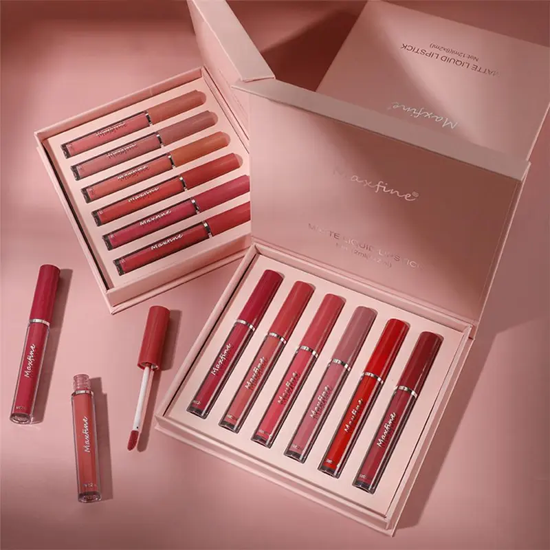 6pcs Long-lasting Matte Lipstick Set, Matte Lip Balms, Easy Coloring Lip Sticks, Moisturizing Matte Lipstick, Suitable for All Occasions Lip Makeup, Velvet Matt Finish Lip Gloss, Smooth Lip Cosmetic 2