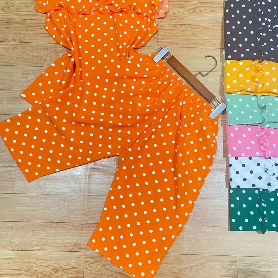 Lững cánh tiên quần có túi  họa tiết chấm bi size 40-76 kg