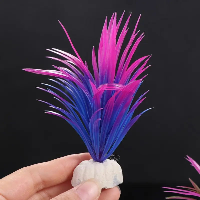 Đồ Trang Trí Bể Cá Cá, Cỏ Nước Mô Phỏng Trang Trí, Cây Trang Trí Nhân Tạo Bằng Nhựa Như Thật, Cây Nước Dưới Nước, Cây Nước Giả, Thích Hợp Để Trang Trí Bể Cá 6