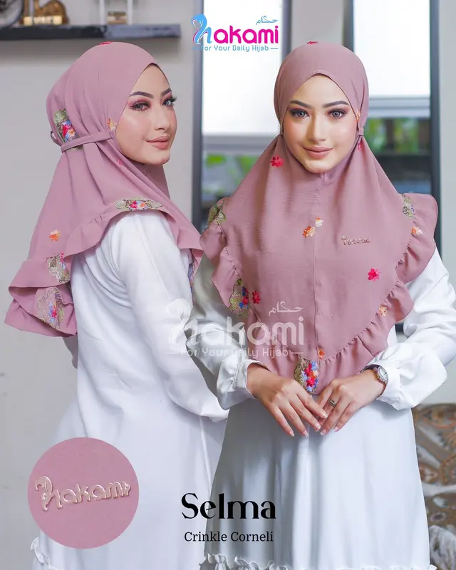 JILBAB INSTAN SYIRIA BERGO SELMA BERBAHAN KRINKLE KORNELI TALI BELAKANG 0