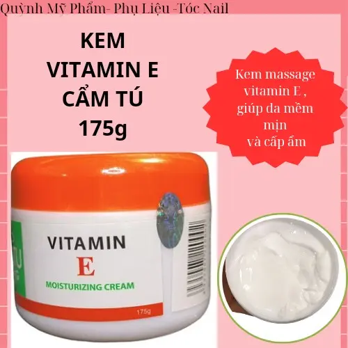 Kem Massage Vitamin  E Cẩm Tú 175g Làm Đẹp Da  Women Dưỡng Ẩm Da Nữ Chăm Sóc Da Skincare