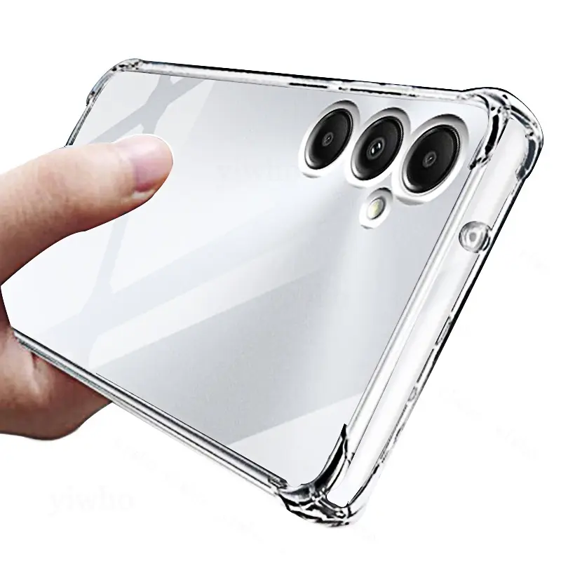 Soft Case Silikon Kompatibel Untuk Samsung Galaxy A15 4G / 5G Samsung A25 5G Samsung A35 5G Samsung A55 5G Samsung A75 5G Bening Transparant Airbag Anti Crack Tebal