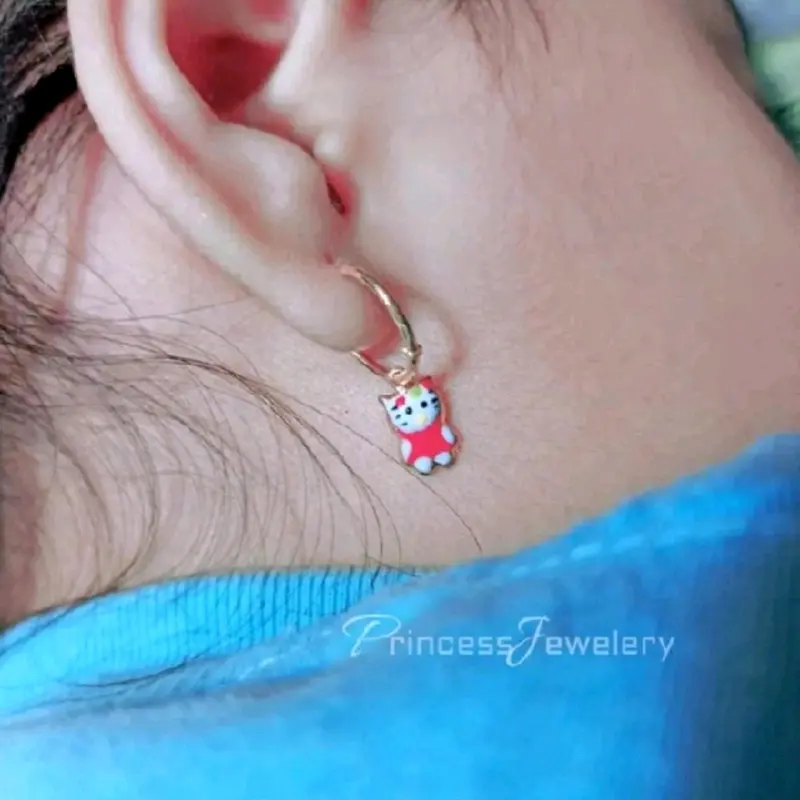Anting Gipsy Strawberry 1 Gram 6K Princess Jewellery 3