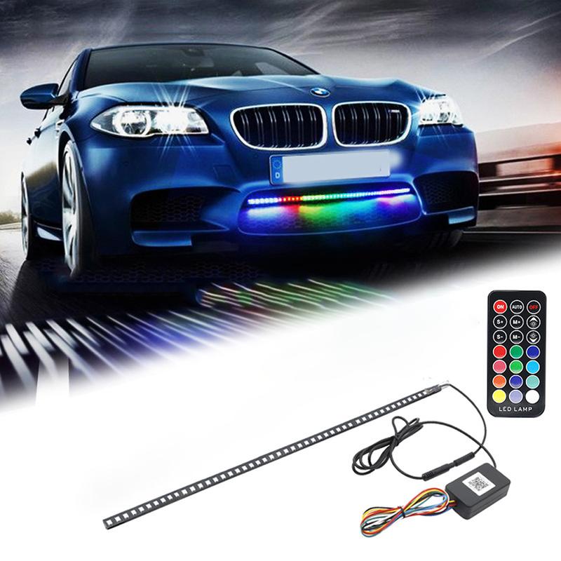 DC 12V Car LED RGB Lights Scanner Knight Rider Strobe Flash Light Strip ...