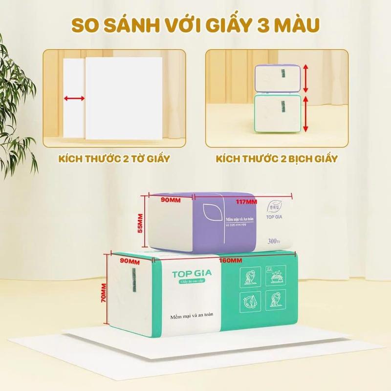 Product Introduction of Giấy chữ C TopGia Thùng 20 Gói Giấy ăn rút lụa gói lớn 100 rút 4 lớp siêu dai (Bibistore HCM) 8