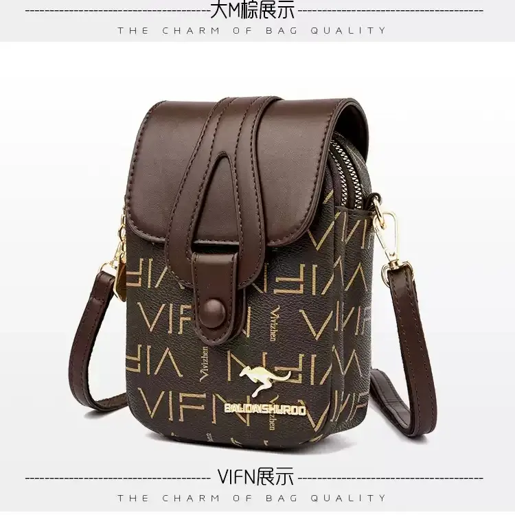 Tas Selempang Mini Wanita Arrs COD Model Terbaru Kulit PU - Bunga 5