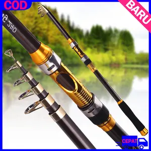 [COD]Teleskopik Pancing Batang Karbon Serat Ultralight Pancing Tiang dengan kursi CNC Reel, pegangan yang dapat ditarik portabel, panduan stainless steel untuk bass Reel Umpan