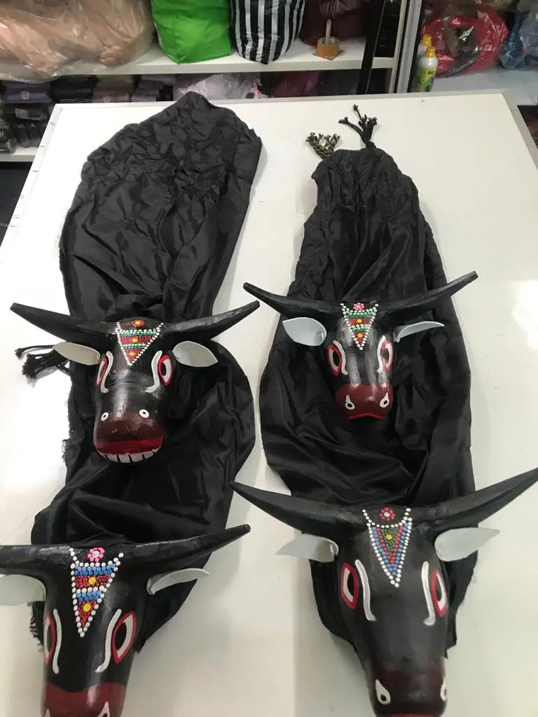 PROMO Bantengan Full Kayu maianan anak-anak (BONUS KEMUL) / untuk kembali anak Lebih Kreatif dan inovatif dari segi menari / Topeng banteng / bantengan mainan tradisional Toys