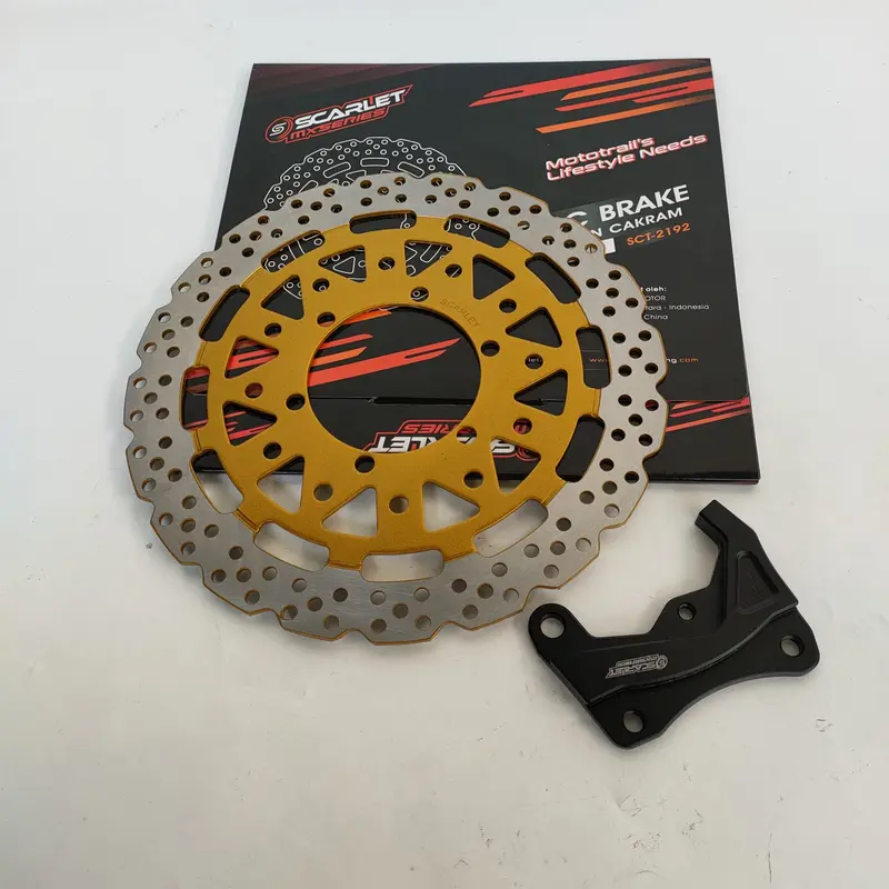 Piringan Cakram Depan Belakang KLX 150 SUPERMOTO stang kotak 6