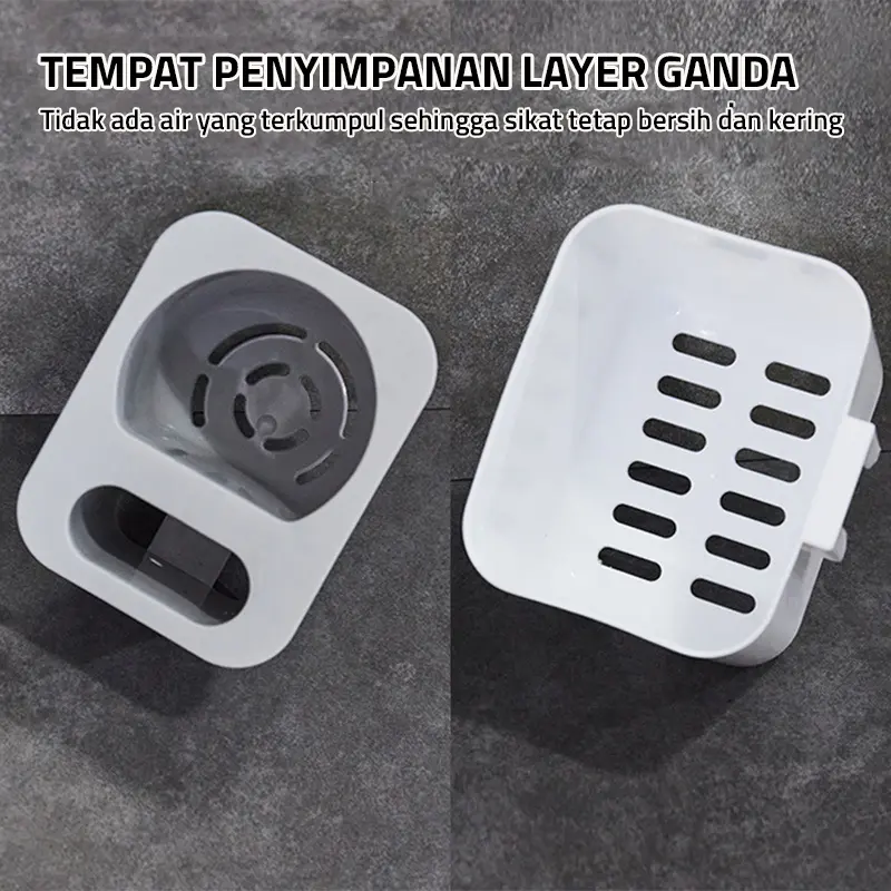 GM Bear Sikat WC (2 in 1) Kepala Bulat 2039 - Toilet Brush 2in1 Gagang 5