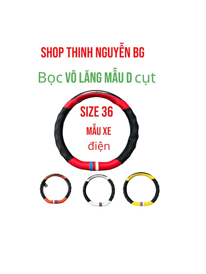 Product Introduction of Bọc vô lăng xe ô tô điện ( size 36 cắt D ) VF3-VF34- VF5- VF8 - VF9 1