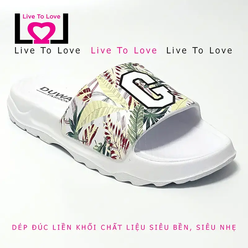 Dép Nam, Nữ Đúc Liền Khối Siêu Nhẹ DUWA LT2263 - Hàng Chính Hãng - Slipper, Dép Đế Bằng Quai Ngang Dép Lê 8