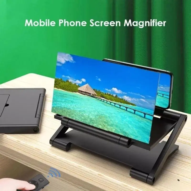 Kaca Pembesar Layar hp 3D F3 Folding Screen Enlarger Stand Nonton Smartphone 6