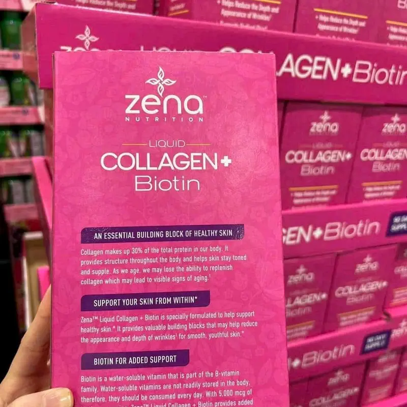 collagen zena 900ml giúp da căng mịn, giảm nếp nhăn, tóc, móng dẻo dai hơn hàng nội địa mỹ daye xa 1
