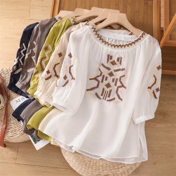 Áo Tơ Xước Nữ thiết kế kiểu dáng trẻ trung năng động Top Sơ Mi