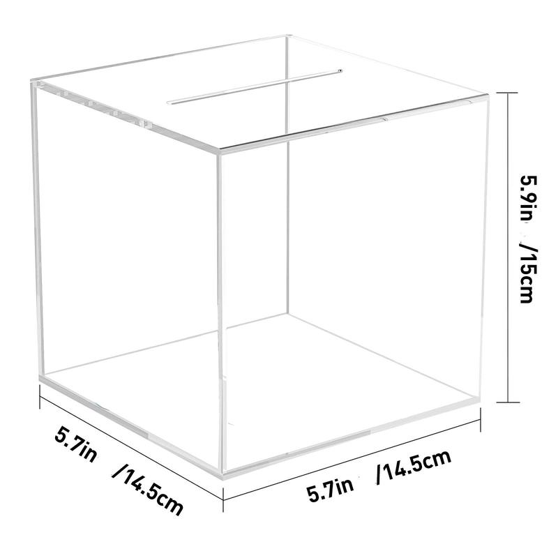 Transparent Simple Design Piggy Bank, 1 Count Money Saving Challenge Piggy Bank, Clear Acrylic Saving Box, Storage Box for Home Office, Summer for Gift, Bedroom Decorative Accessories, Boyfriend Gift, Desk Gadgets, Room Decor 1