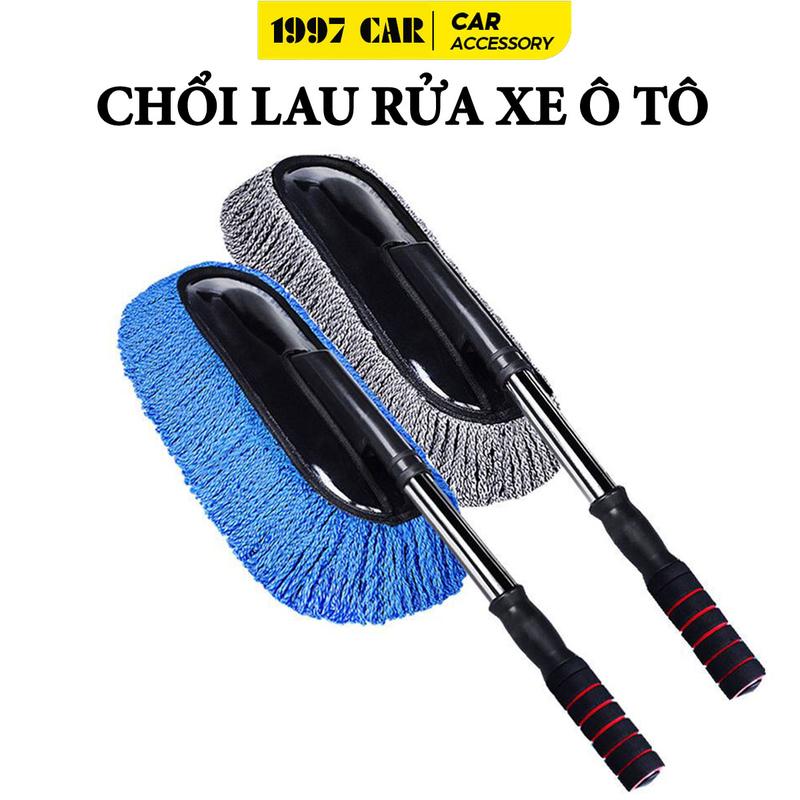 Chổi Rửa Xe Ô Tô Điều Chỉnh Được Độ Dài Phủi Bụi Nóc Xe Ô Tô Phụ Kiện Lau Xe